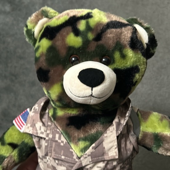 Build a bear military camo bear with multi cam outfit 18” - Picture 5 of 6